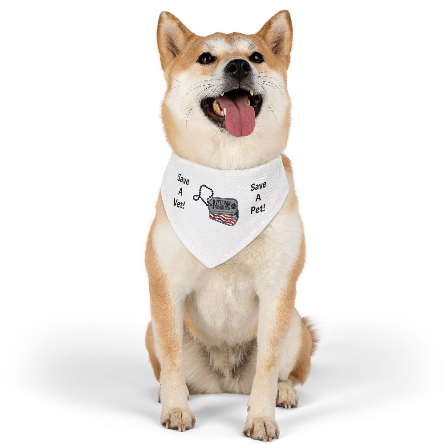 1 Veteran Foundation Pet Bandana Collar