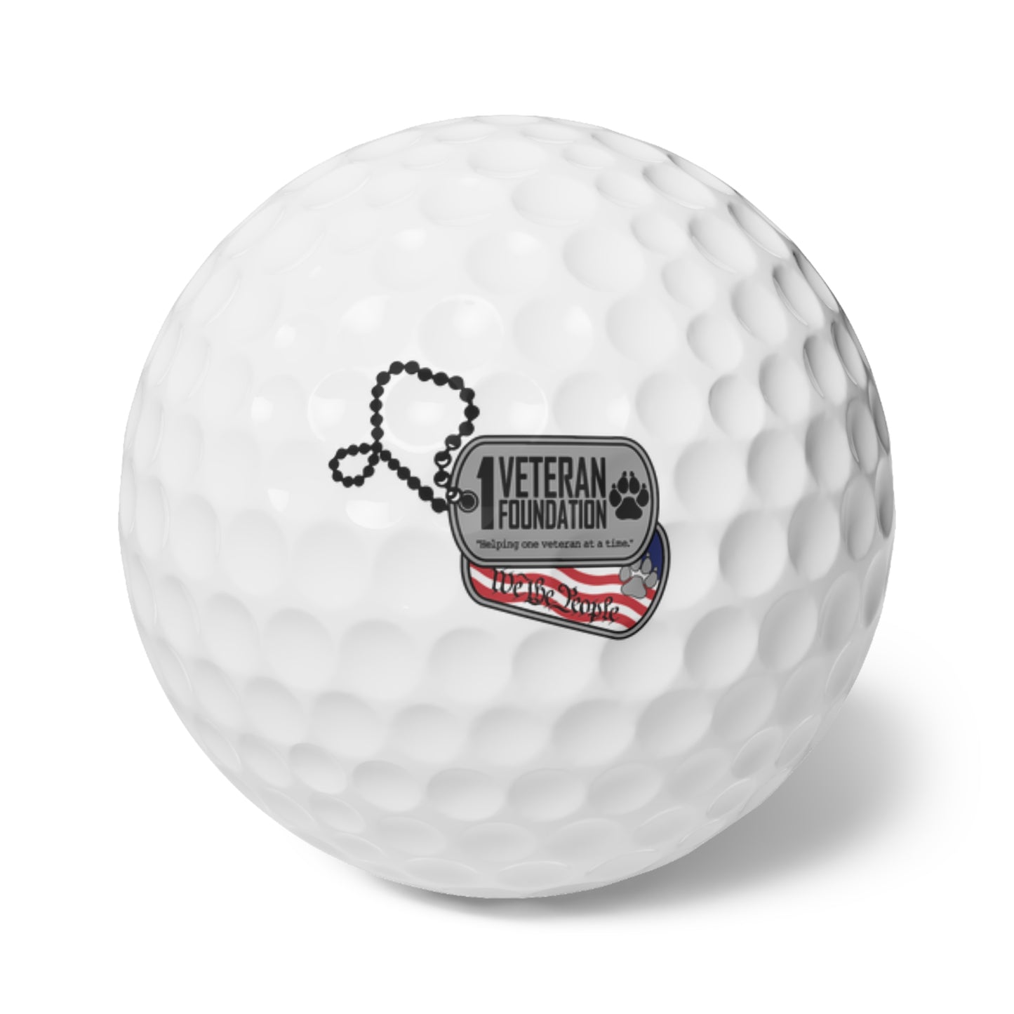 1 Veteran Foundation Golf Balls, 6pcs