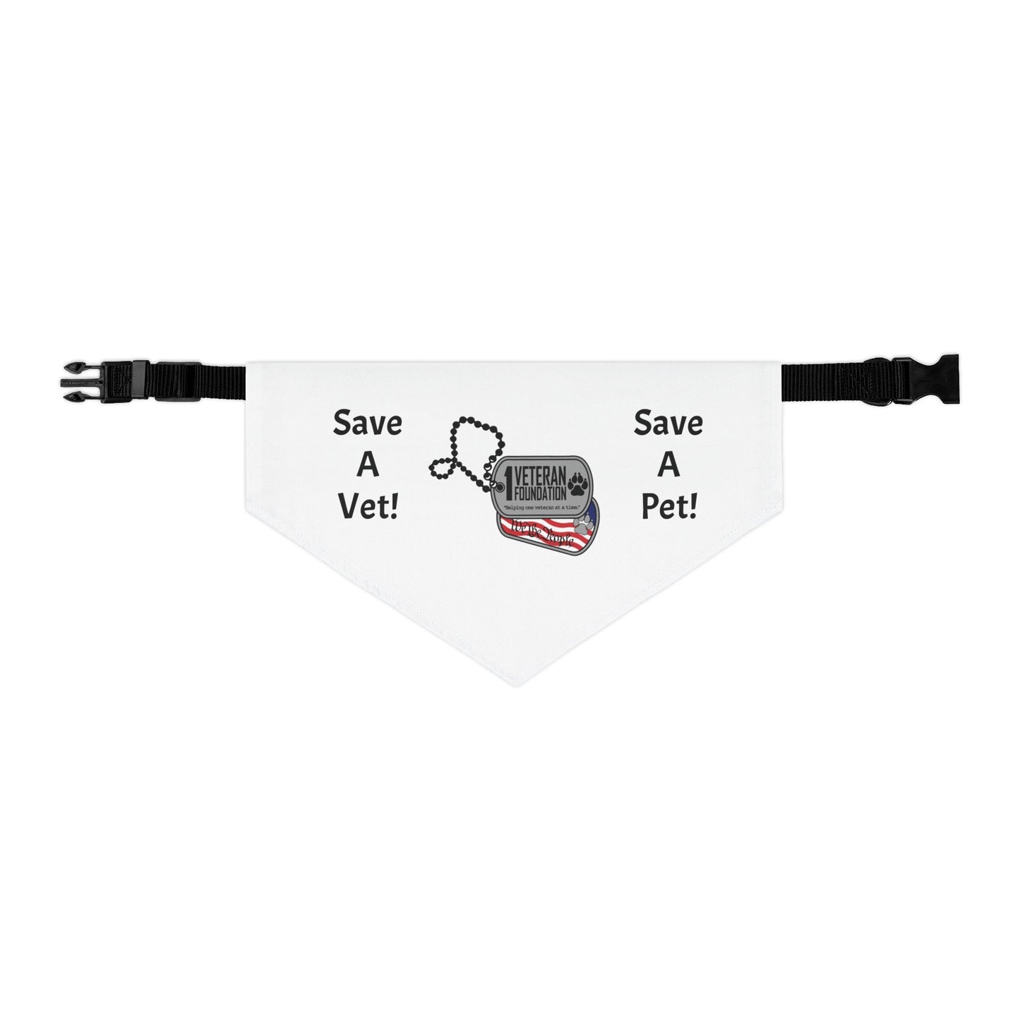 1 Veteran Foundation Pet Bandana Collar